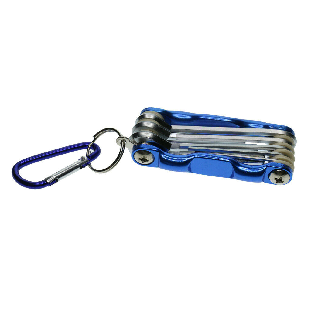 8Pcs Folding Portable Hex Key Allen Wrench Set 1.5-2-2.5-3-3.5-4-5-6mm Kit