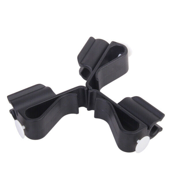 3x Black Golf Bag Clip On Putter Holder Golf Organizer Club Clip Ball Marker