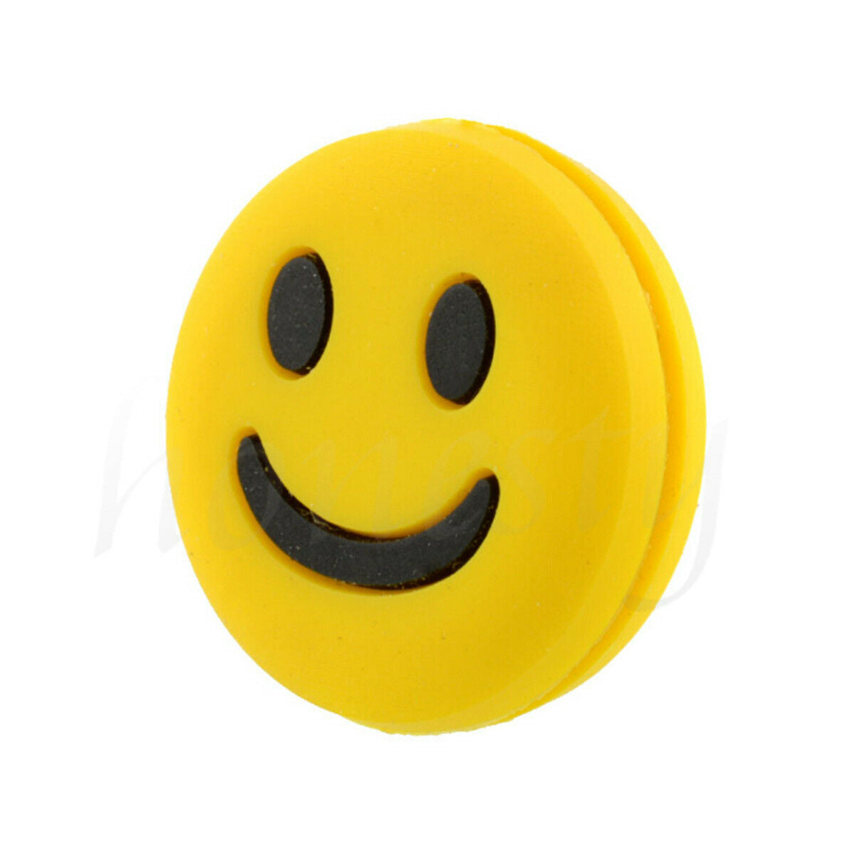 4pcs Silicone Rubber Smile Face Tennis Racquet Vibration Dampener Shock Absorber