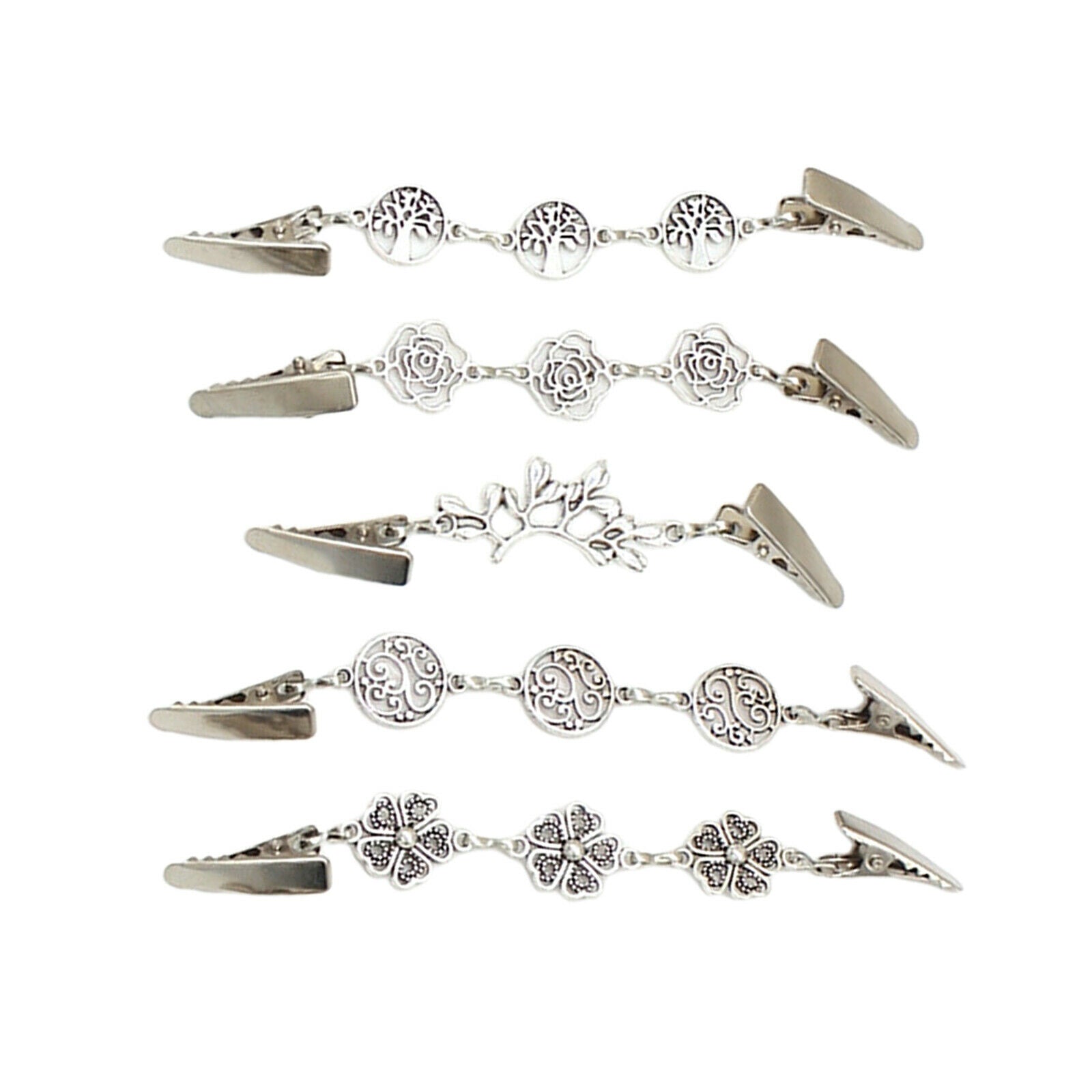 5pcs Retro Sweater Shawl Clips Retro Cardigan Dress Pin for Women Girls