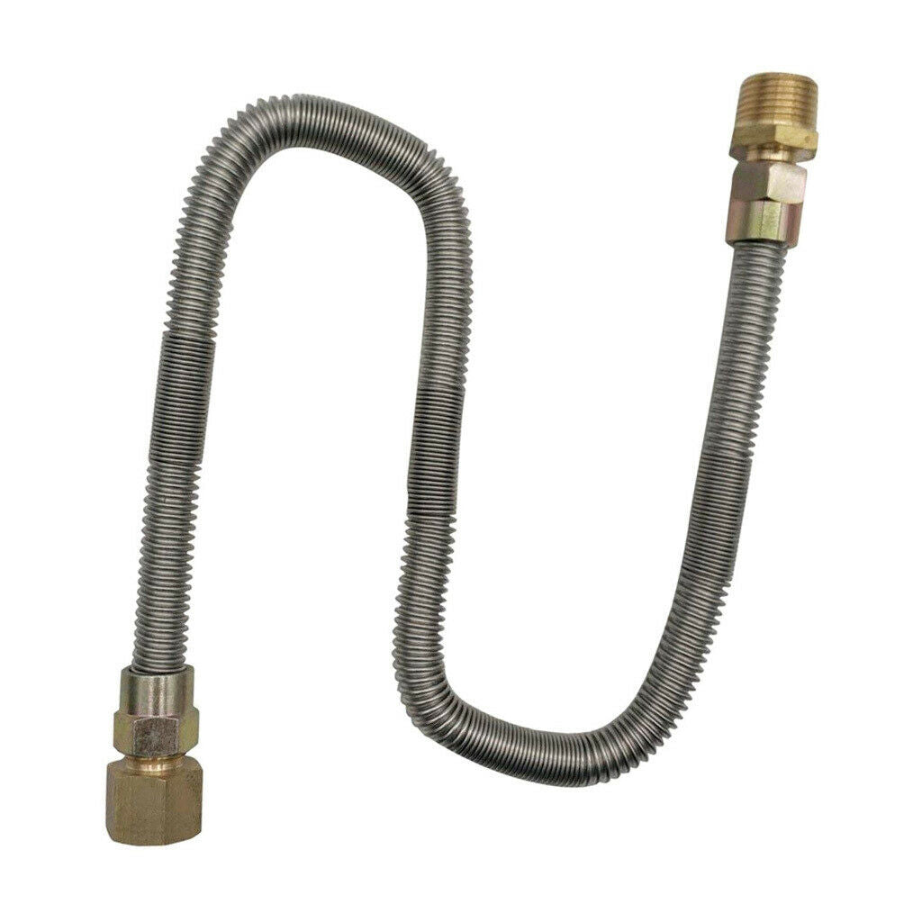 Propane Natural Gas Line 2ft Stainless Steel Hose LP LPG Grill Parts