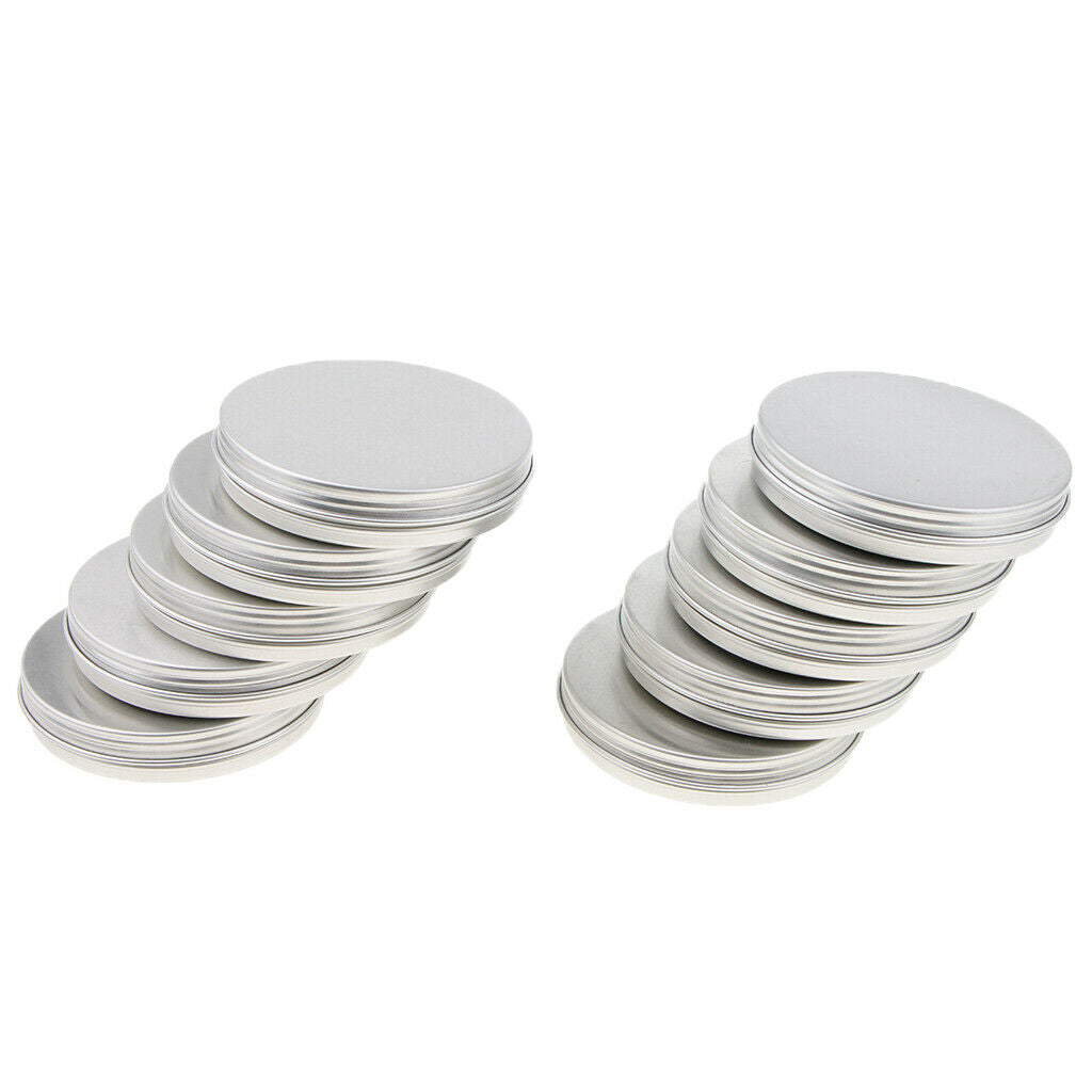30g 1 oz. Aluminum Round Lip Balm Tin Container Bottle with Screw Thread Lid -
