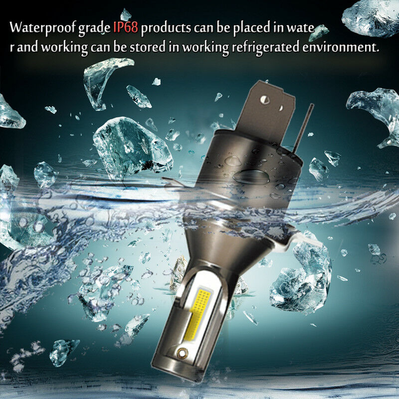 2Pcs H4 Car LED Headlight Headlamp 26000LM 6000K 110W Conversion Lamp Bulbs Beam