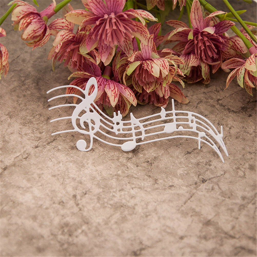 Metal Music Notes Cutting Dies Template Scrapbook Embossing Paper Card Alb.l8