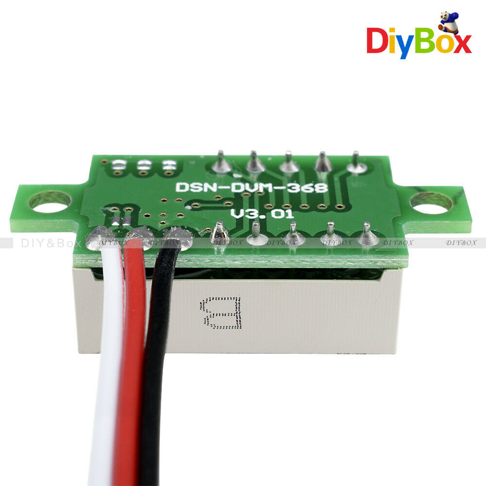 DC 0-30V 3 Wires 0.36 inch LED Panel Voltage Meter 3-Digital Display Voltmeter