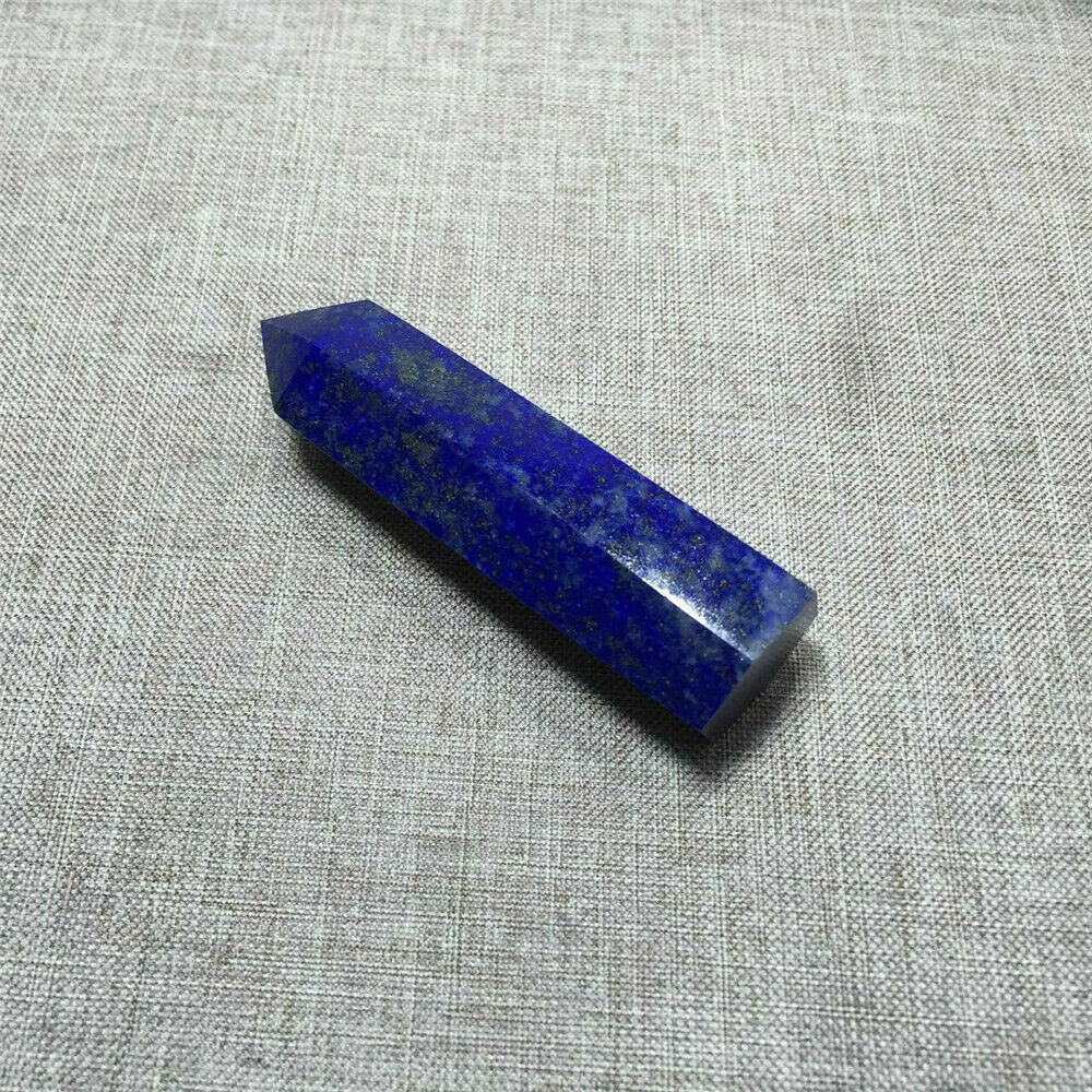 4-5cm Natural Rock Lapis Lazuli Quartz Crystal Stone Point Healing Wand Obelisk