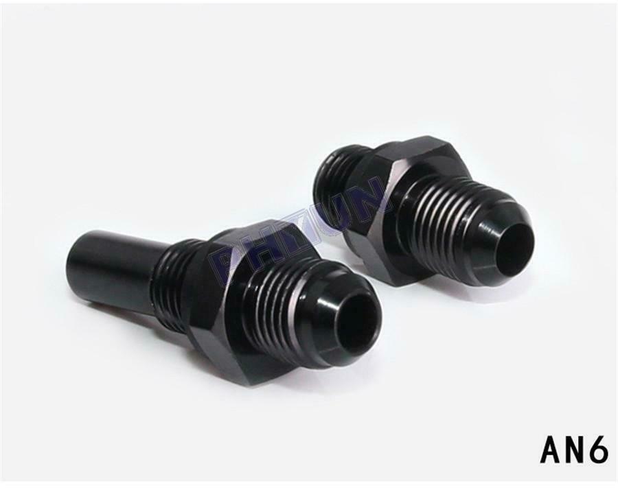 For 4L80E GM Transmission Fittings AN6 -6AN x 1/4NPS Oil Cooler Adapter 2 PCS
