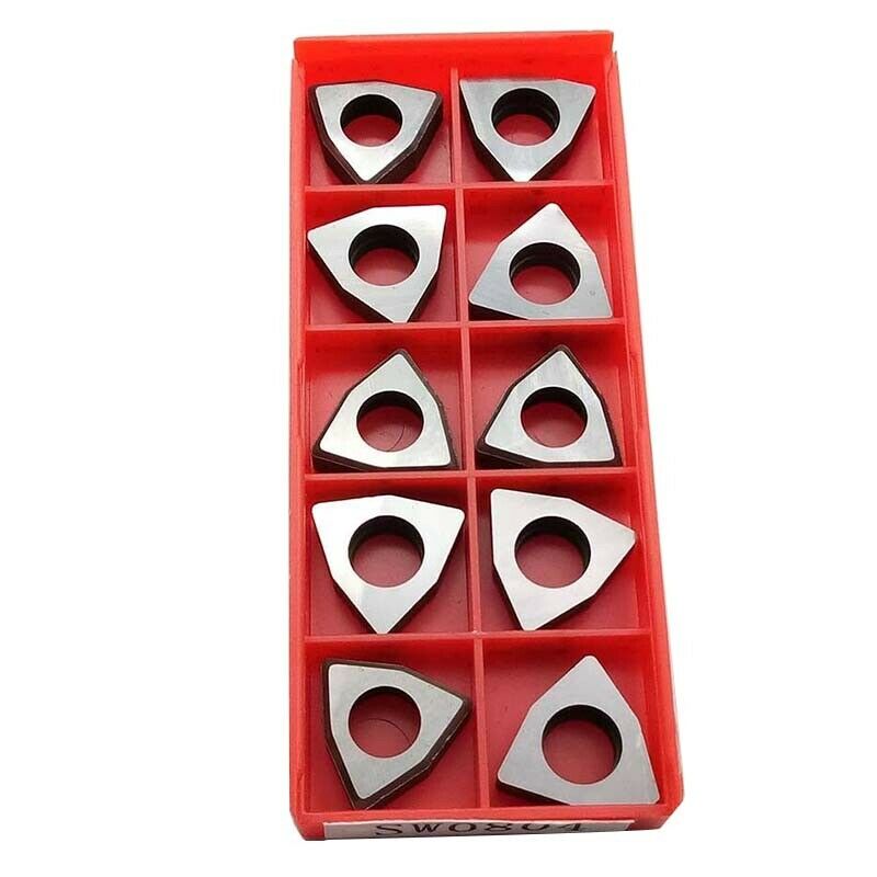 10Pc MW0804 Carbide Shim Trigon for WNMG0804 Insert MWLNR Holder Boring