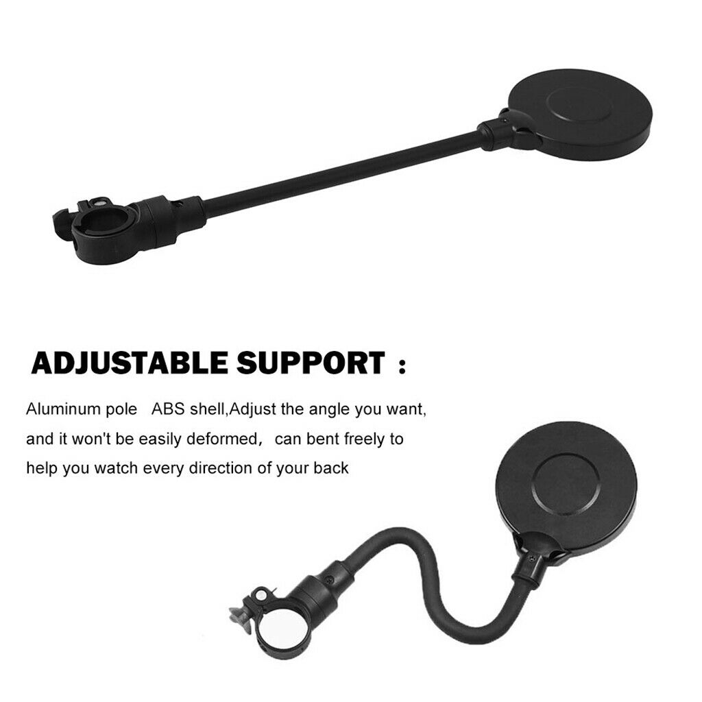 Cycling Bike Bicycle Handlebar Flexible Safe Rearview Rear View Mirror