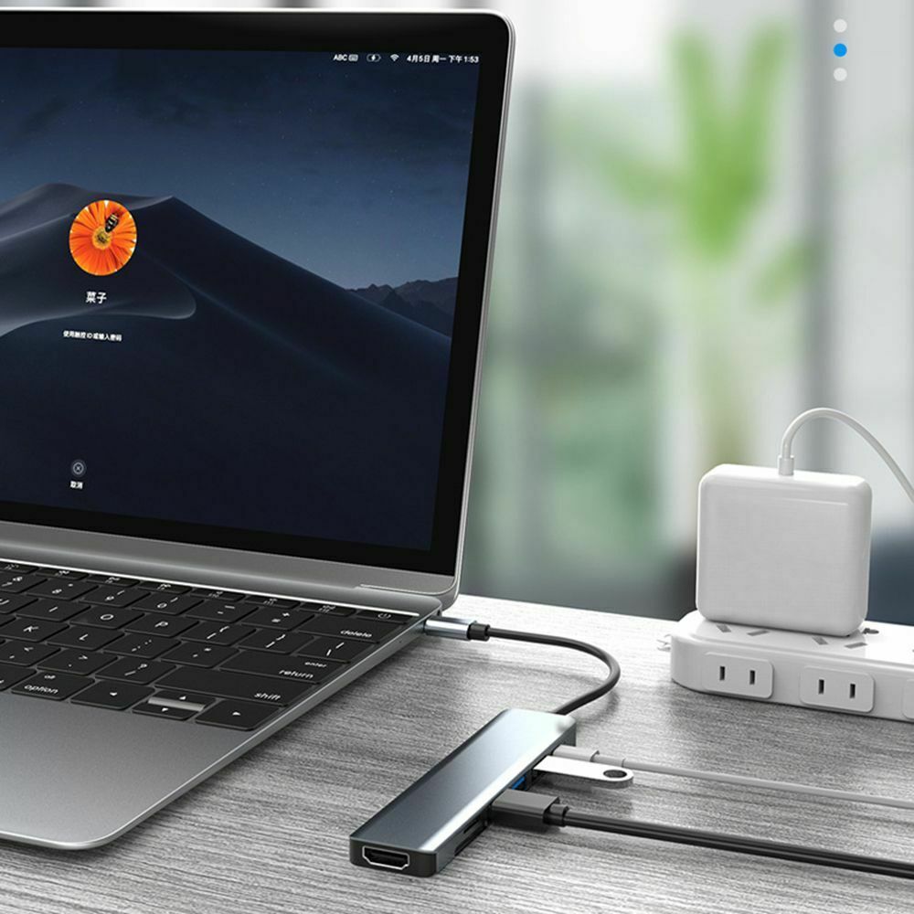Laptop Adapter 7 IN 1 Type C HUB USB C USB 3.0 For Macbook Nintendo Switch