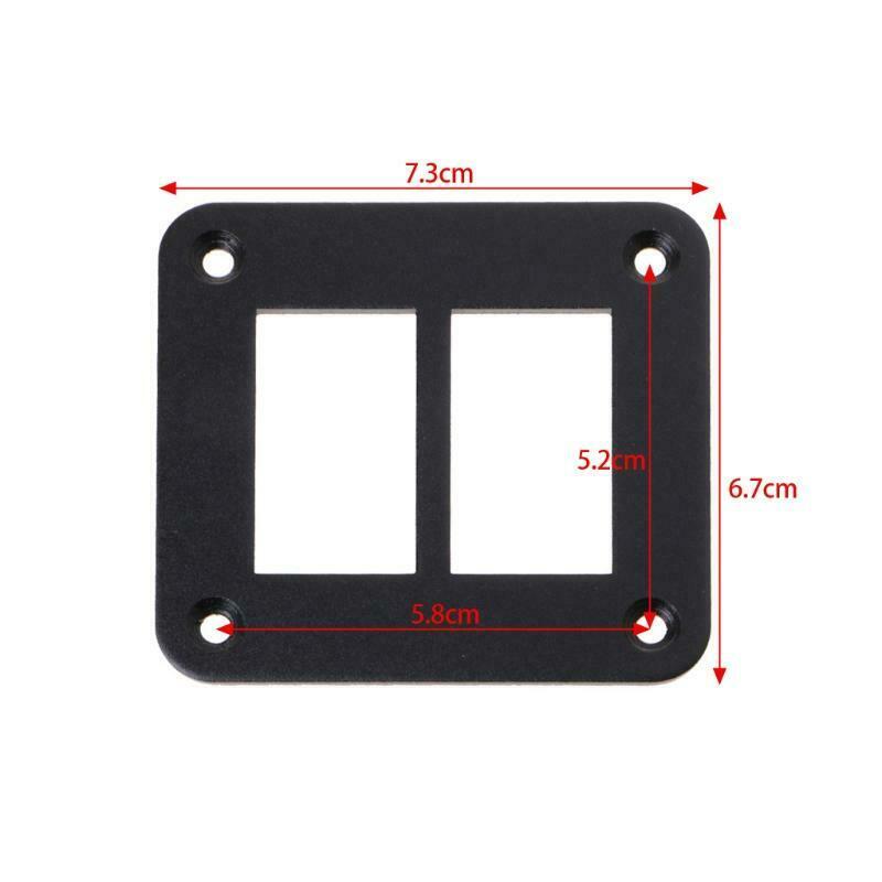 Aluminum Rocker Switch Panel 2/3/4/6 Way Housing Holder For Car Boat Auto Parts
