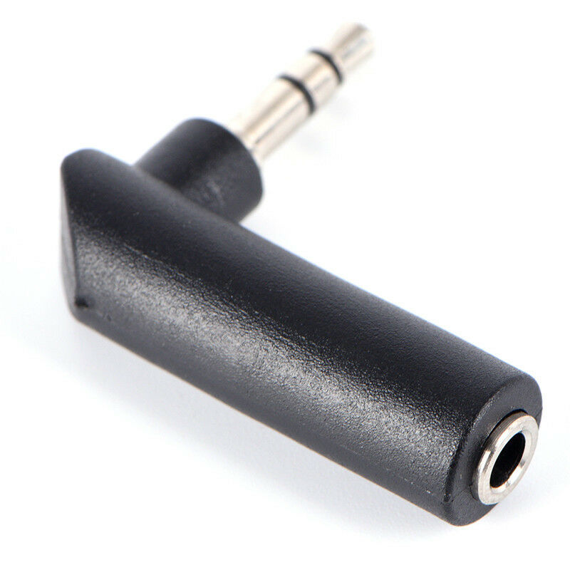 Right Angle 90Degree 3.5mm 3Pole Audio Stereo Male toFemaleExtensionAdapt.l8