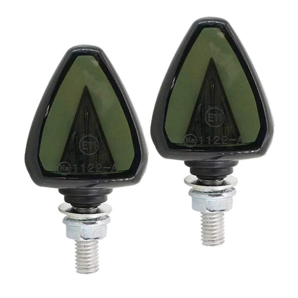 2pcs Motorcycle Motorbike Turn Signal Lights Blinker Waterproof LED Lamp