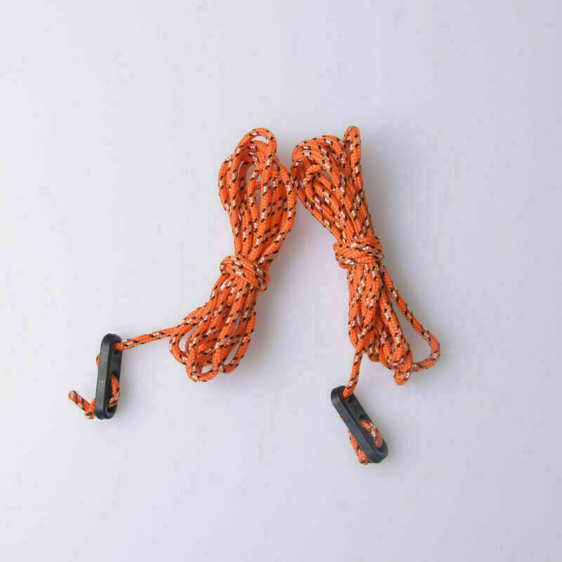 4x170cm Guyline Tent Ropes Guy Line Camping Cord Paracord w/Fluorescent Runners