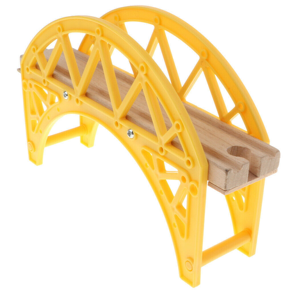 Wooden Train Track Set, Wooden Railway,  Bridge, Viaduct Bridge, Cross Track,