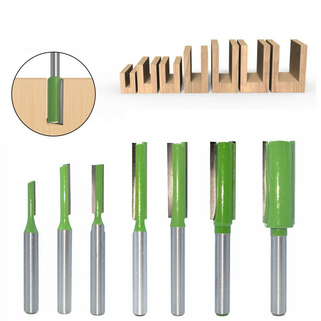 7Pcs 6mm Shank Carpenter Woodworking Router Bit Set Milling Cutter Tool