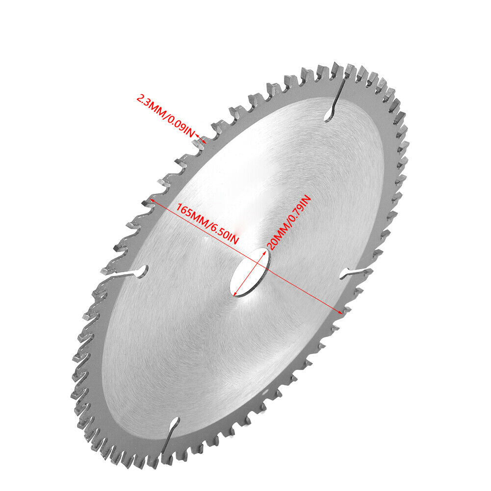 165mm x 20 mm x 60 T TCT Circular Saw Blade Disc For Woodworking