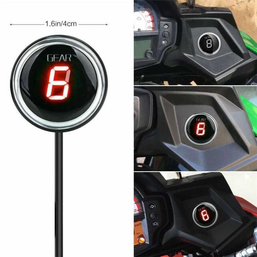 Red LED Gear Shift Digital Display Plug&Play For Kawasaki Versys 650 1000 12-17