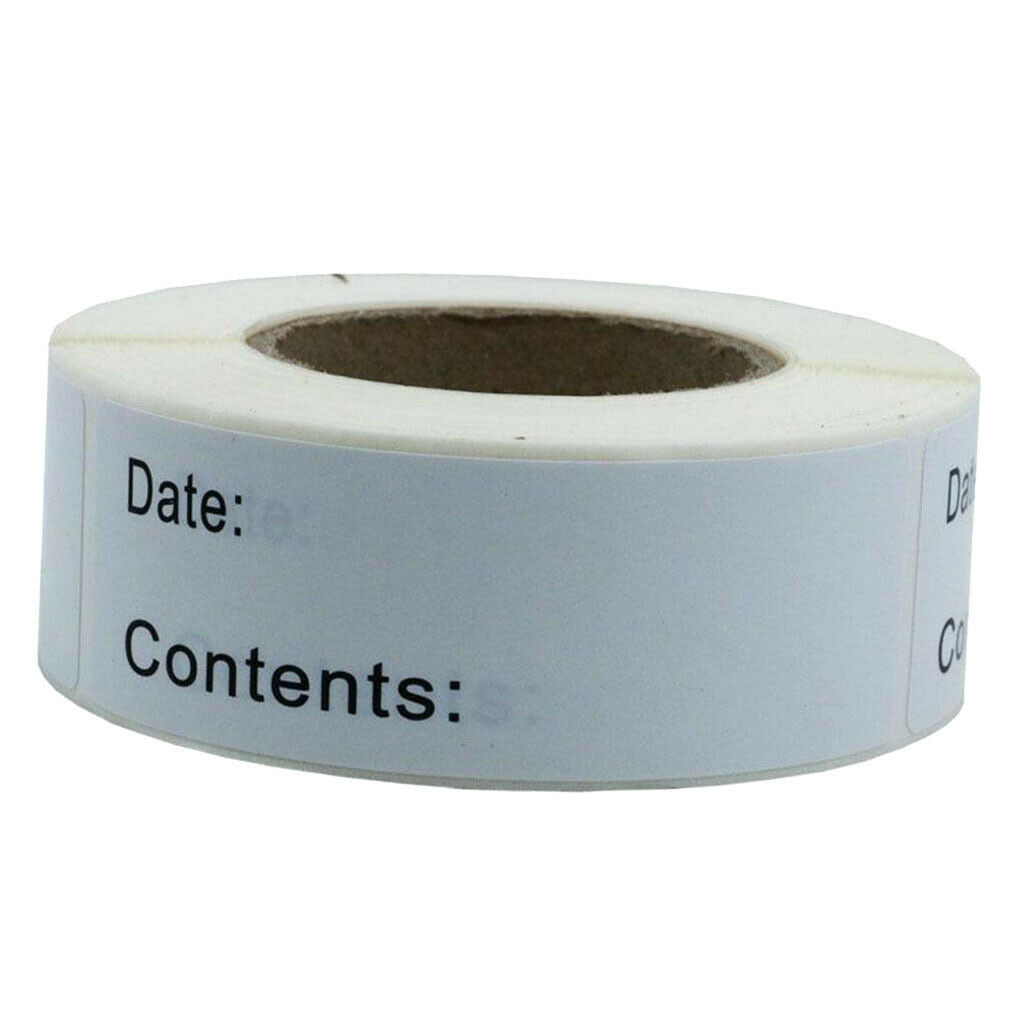 125Sheets Freezer Labels Stickers Paper Self-Adhesive Date Mark Labels DIY