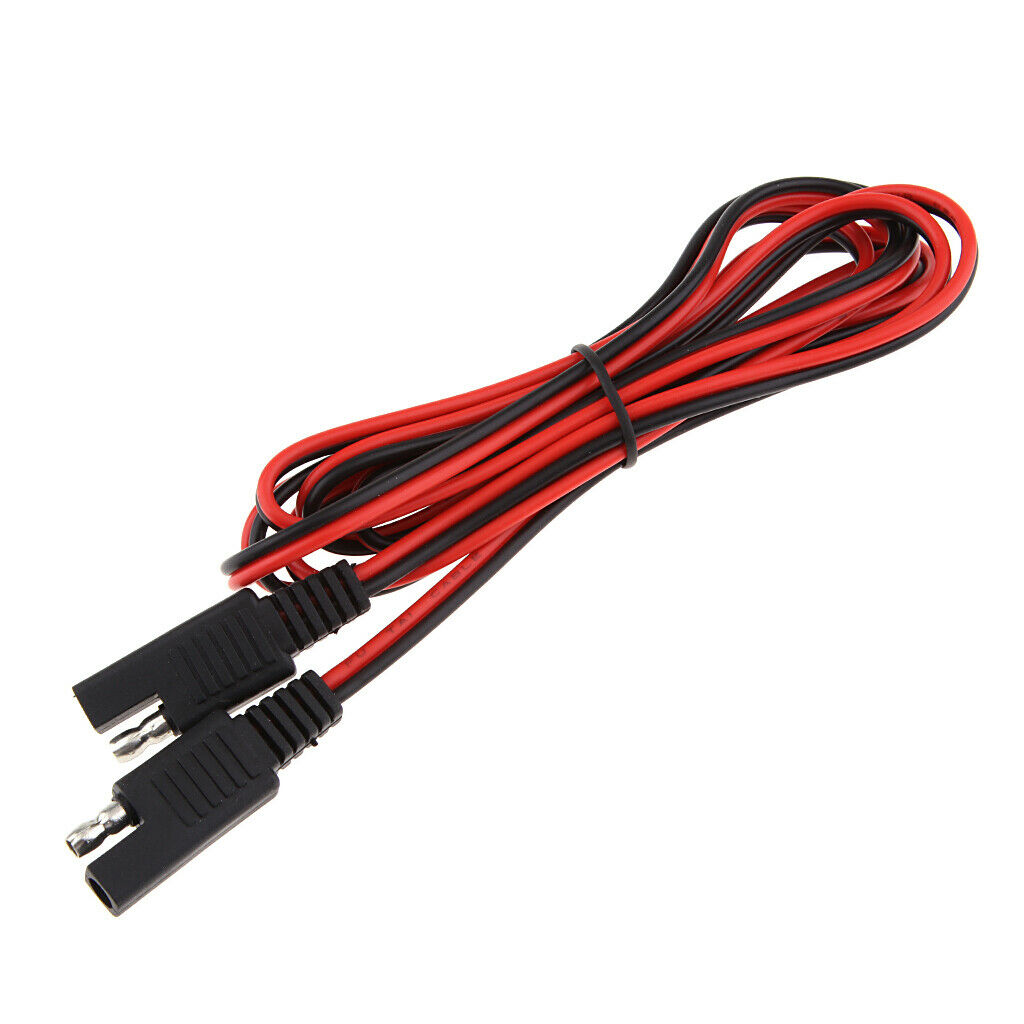 3x 2m SAE to SAE Connector Extension Cable Power 18AWG Solar Battery Harness