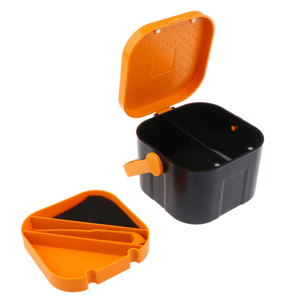 plastic aquatic worm fishing suitcase bait lure container