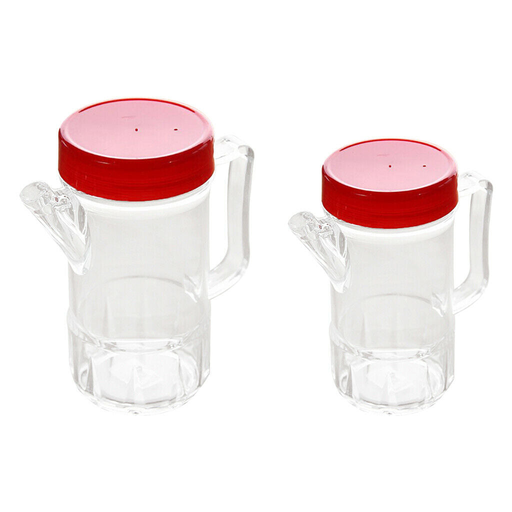 2 Piece Oil Vinegar Crusher Acrylic Bottles with