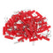 50Pcs Fishing Sinker Slides with Hooked Snap Connectors for Braid Line S