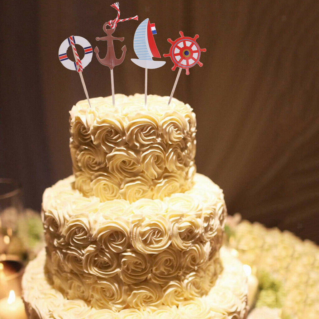 Kit Of 24 Cake Topper-Decoration Cake-Deco Cake Banner Anniversary Cake Topper