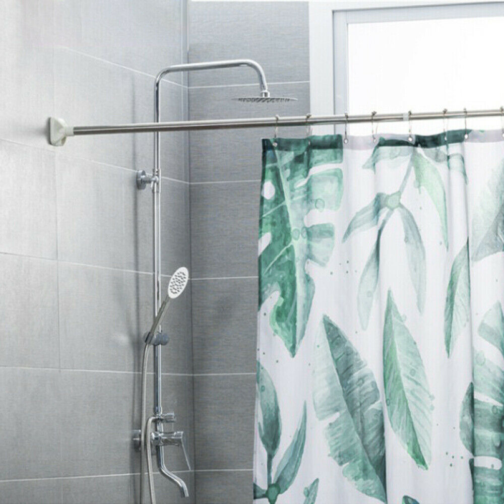 Extensible Curtain Rod Stainless Steel Rods 110-200cm Window Accessories