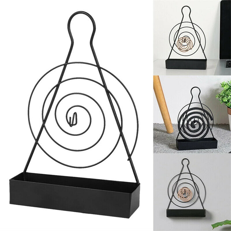 Spiral Mosquito Coil Holder Iron Mosquito Coil Frame Insect Repellent Incens Qx