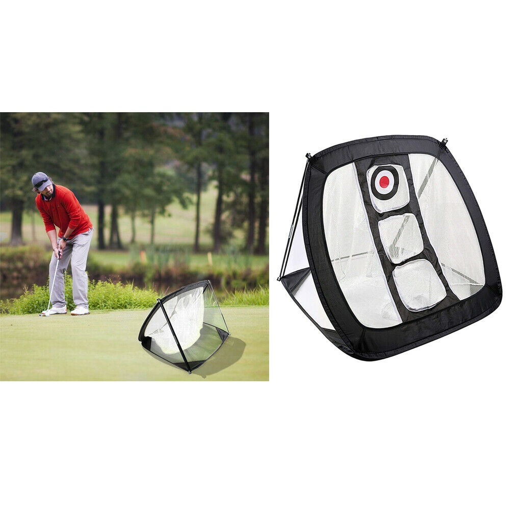 Folding Golf Chipping Net Home Range Hitting Practice Cage Exercise Target Net