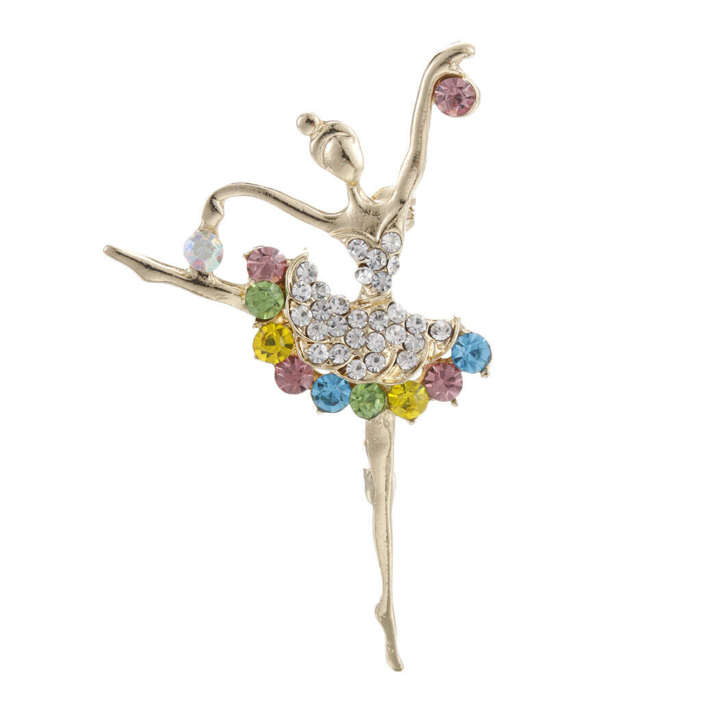 Ballet Dancing Girl Brooch Pin For Women Fashion Jewelry Gift