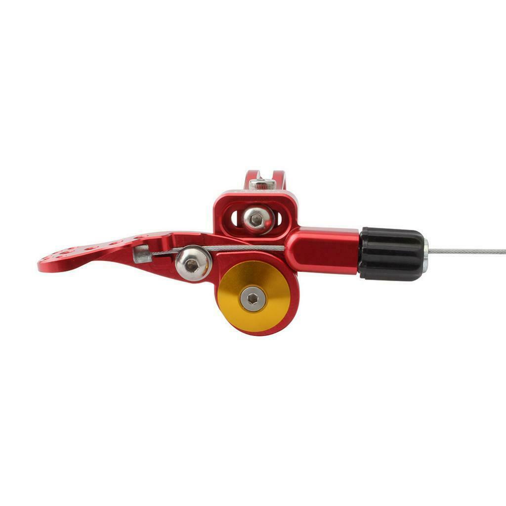Dropper Remote Lever Seatpost Brake Hollow Design for 22.2mm Handlebar Red