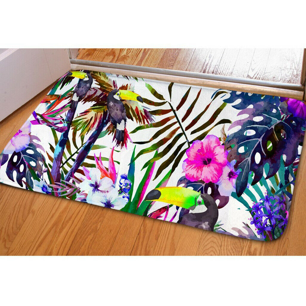 Toucan Bathbat Door Mat Floor Rug Bathroom Toliet Non-Slip Carpet Decor A
