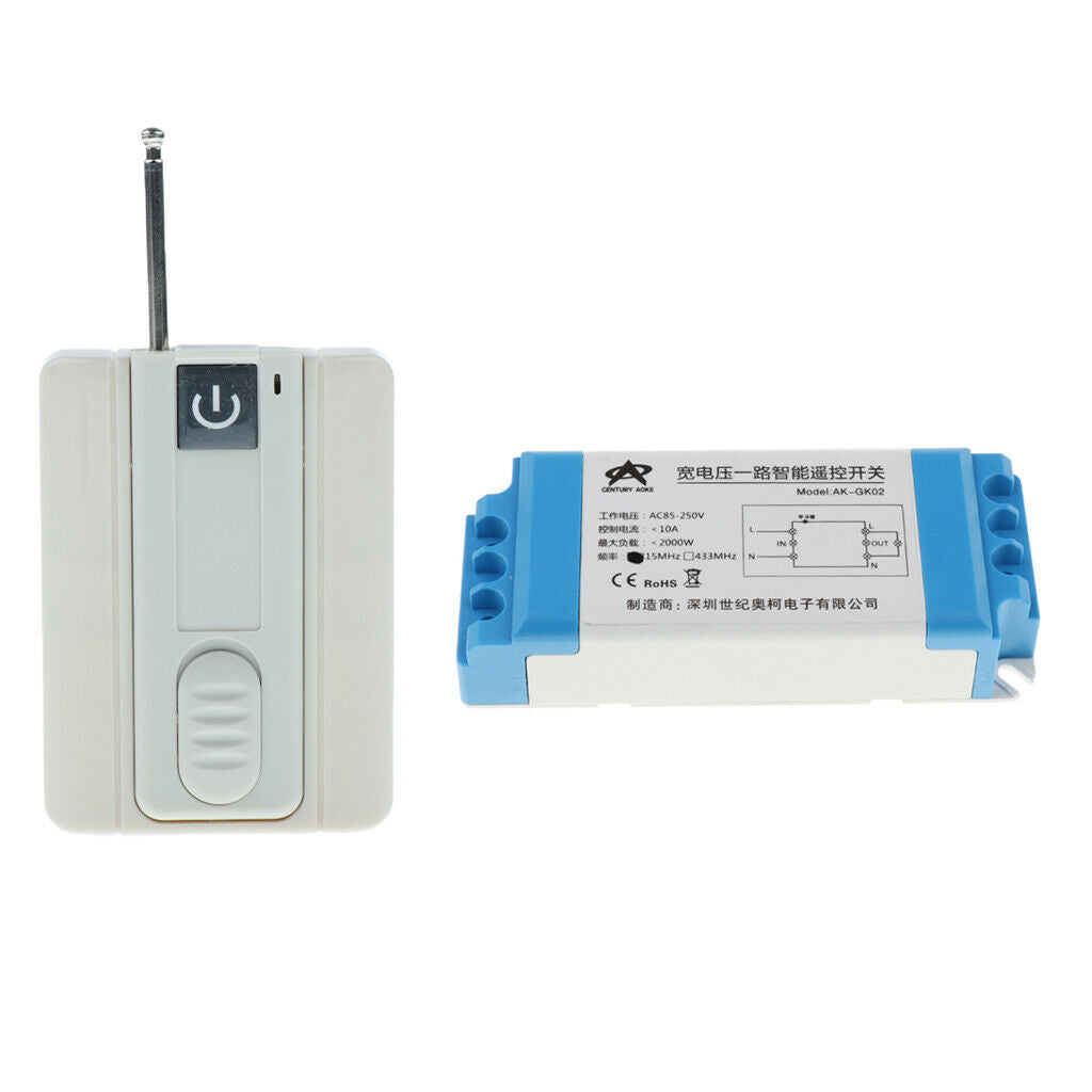 315mhz Wireless RF Remote Control Delay Switch 220V Smart Power