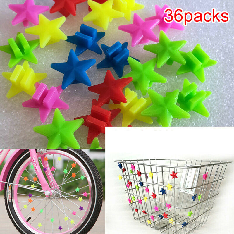 36PCS Bicycle Wheel Spoke Plastic Beads Decoration Bike Cycling Accessori.l8