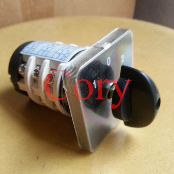 1pc Combination Changeover Switch 440V 20A Latching 1-0-2(ON/OFF/ON) 12 Terminal