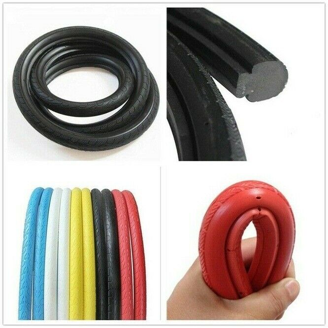Black 700Cx23mm Solid Fixed Gear Road Bike Tire Bicycle Cycling Tubeless Tyre s