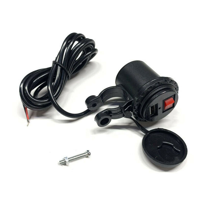 USB Charger Motorcycle Bike Mobile Phone Charging Line System 5V-2.1A Waterproof