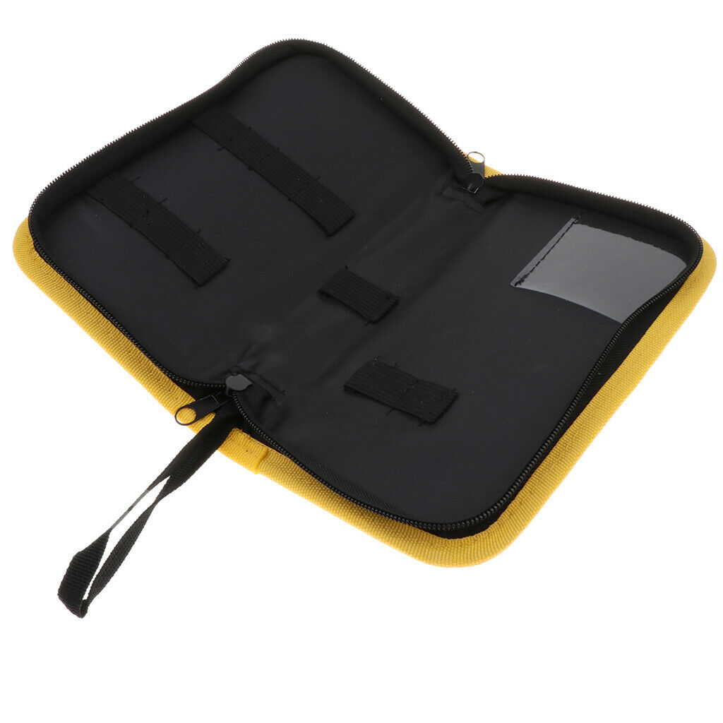 Durable Barber Hairdressing Bag Barber Leather Bag Beauty Brushes Kit Yellow
