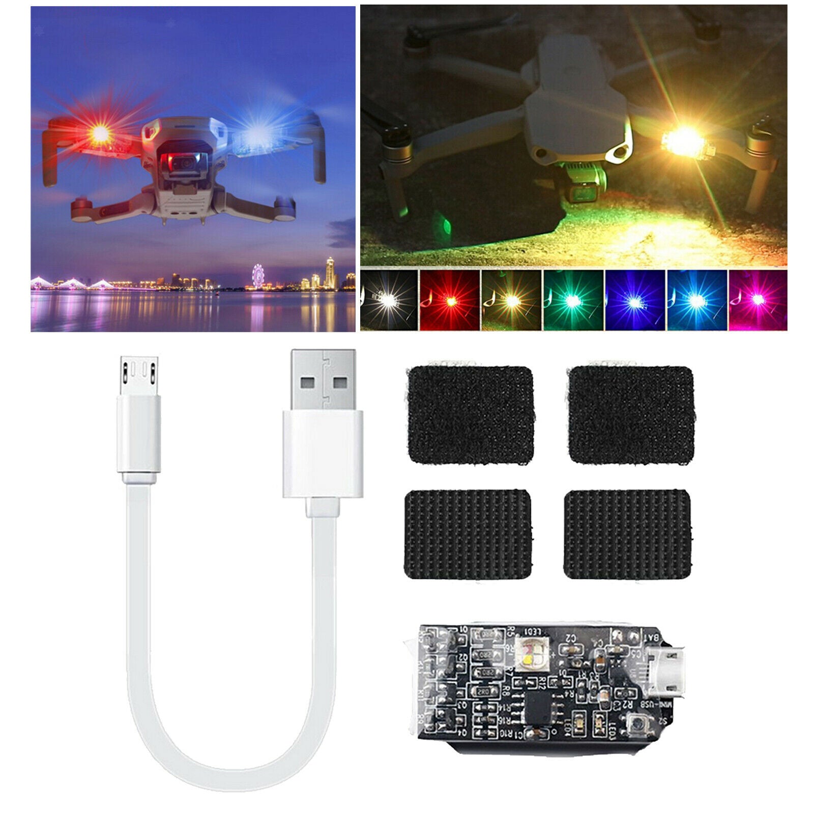 LED Strobe Lamp Night Navigation Light for DJI Mavic Air 2 Drone DIY Parts