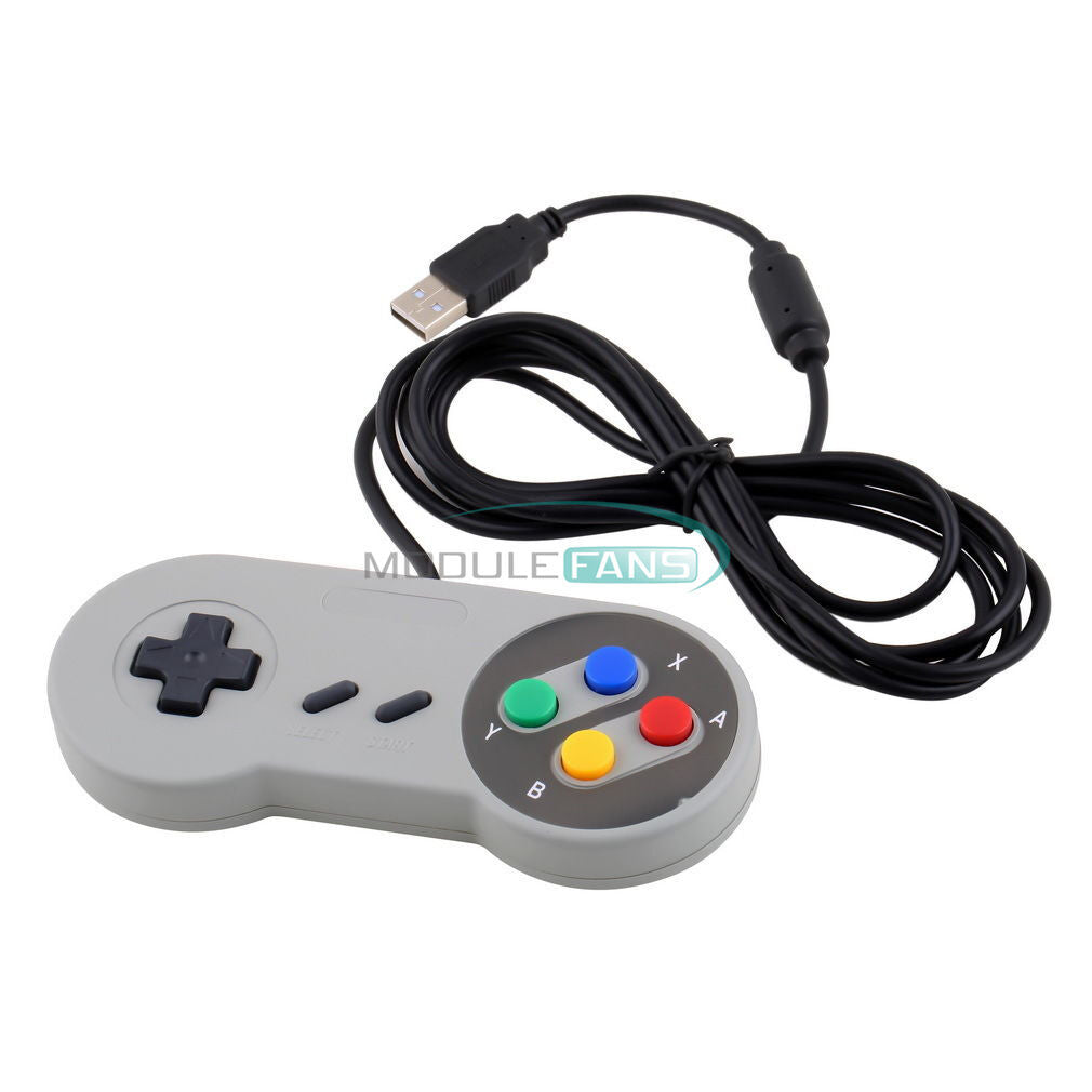 Wired USB SNES Controller Retro Gaming Joystick Joypad Gamepad For Nintendo