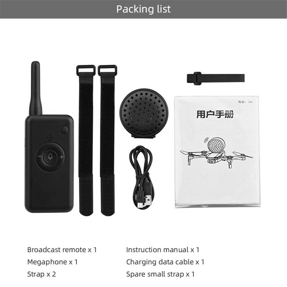 Drone Speaker Wireless Megaphone Broadcasting Loudspeaker for DJI Air 2S/Mini