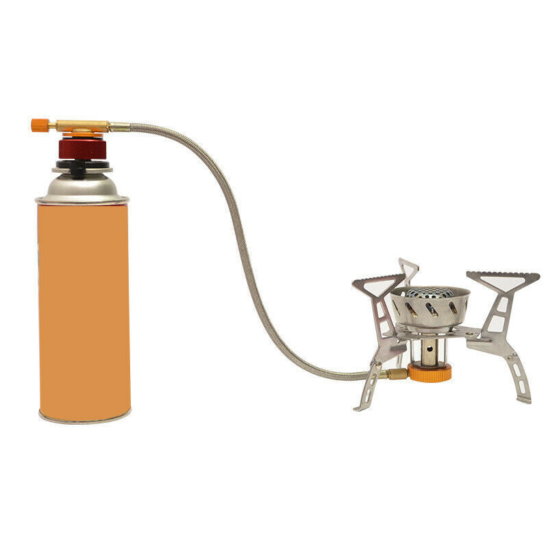 Outdoor Camping Stove Gas Refill Adapter Picnic Burner Connector Red