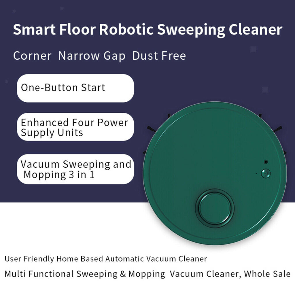 Automatic Robot Vacuum Intelligent Dust Catcher Cleaner Edge Clean