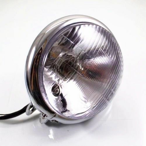 Chrome motorbike Headlight Head Lamp VT VTX VN Boulevard XV Cafe Racer Cruiser