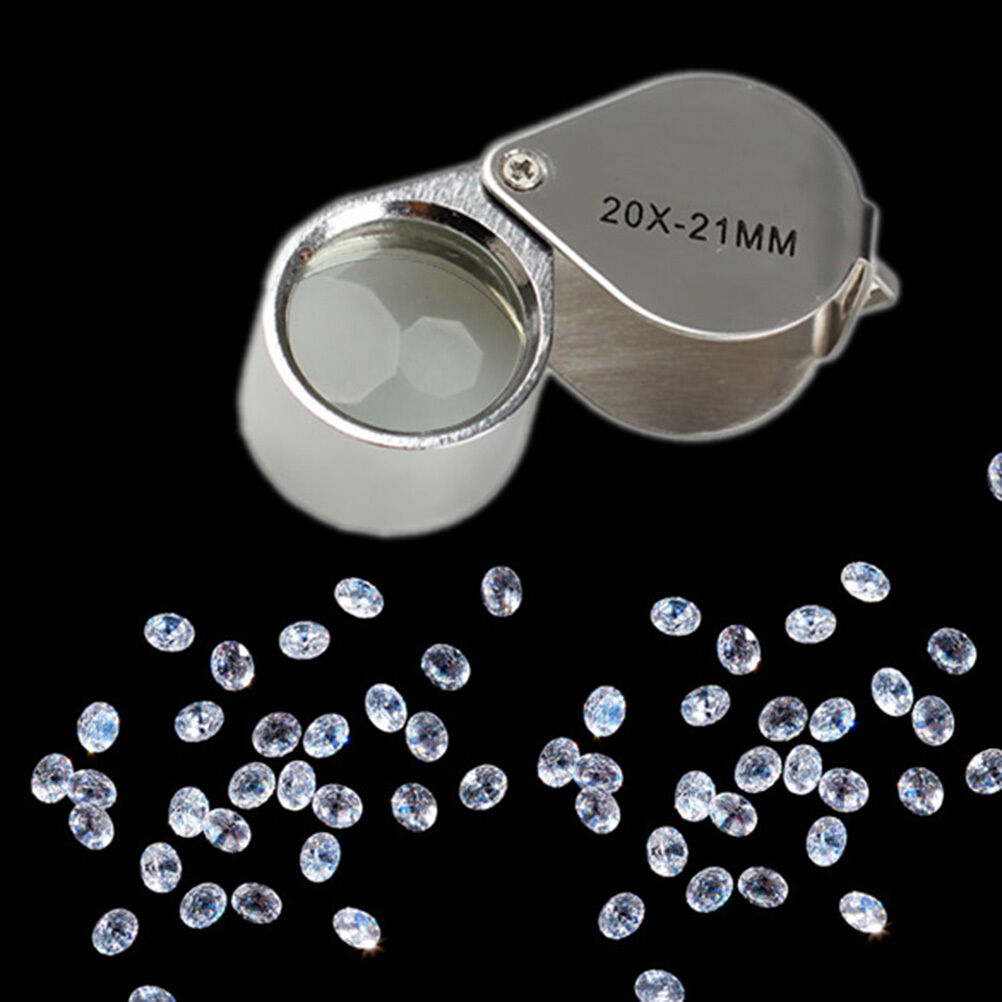 20X 21MM Jewelry Tools Loupe times Magnifying metal folding Glass Magnifie.l8