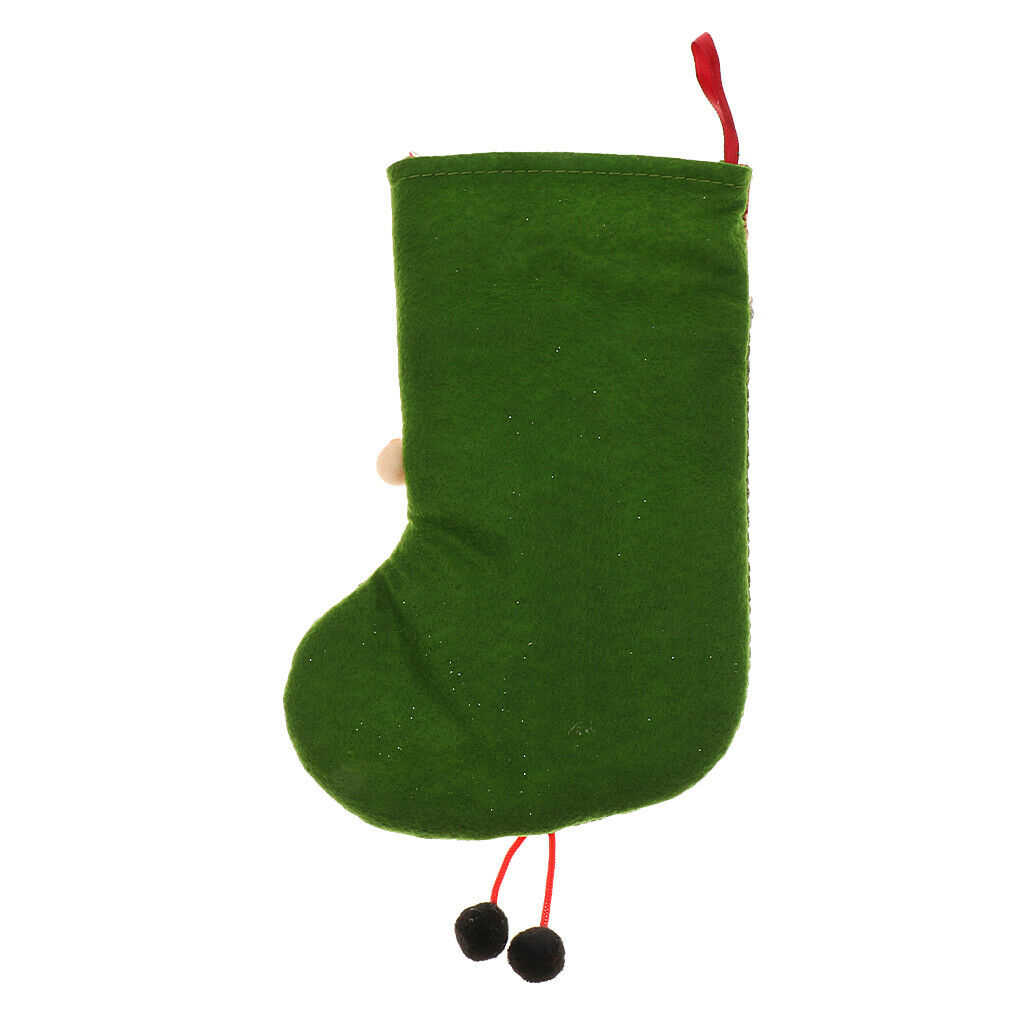 Santa Claus Pattern Christmas Stocking Sock Xmas Holiday Decoration Gift