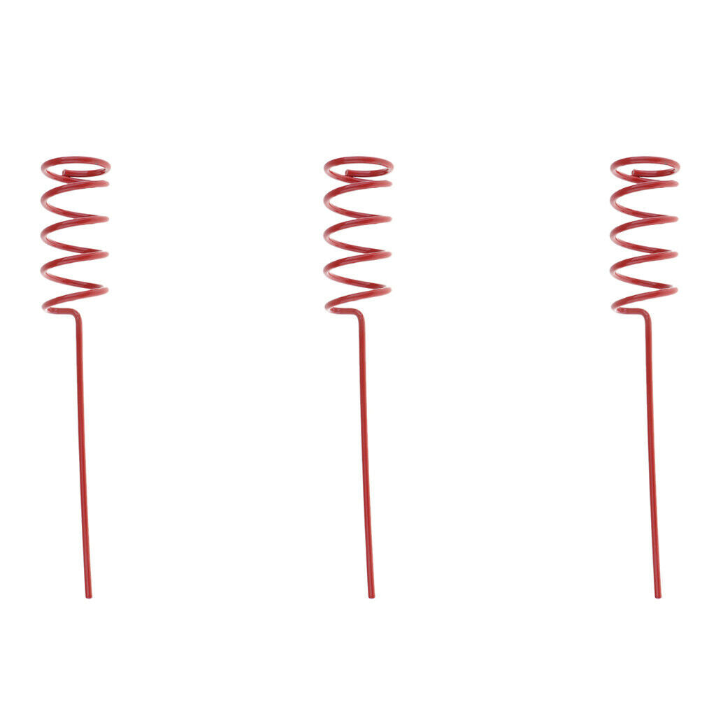 Heavy-duty 3pcs Sprial Rod Brackets Rest The Bracket on The Ground