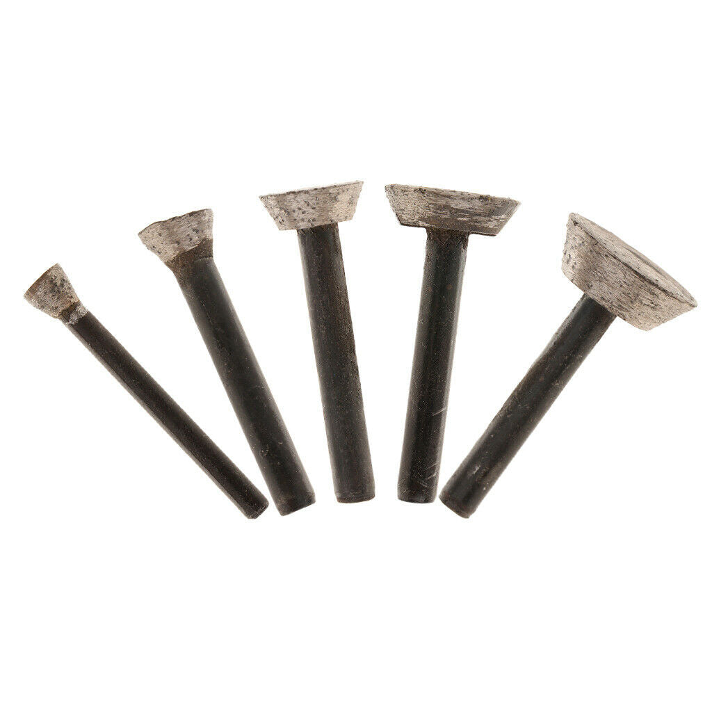 Diamond Grinding Head Short Inverted Conical Carving Tool A: Dia. 0.28inch